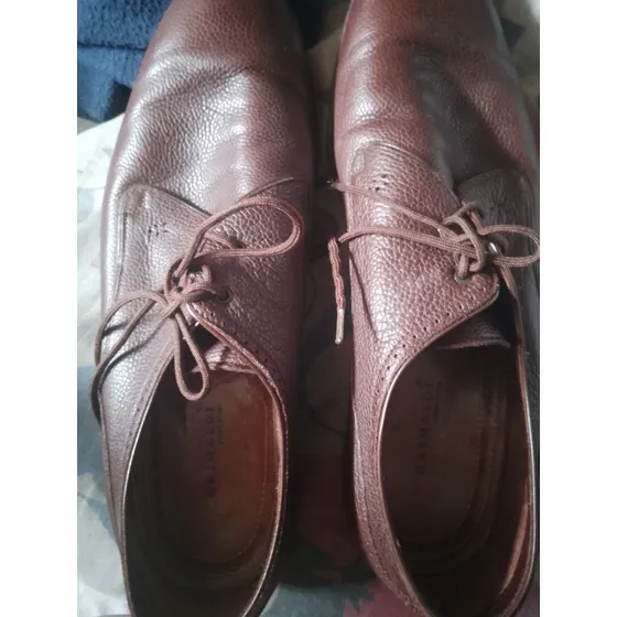 Zapatos Marrones Usados De Cuero Talla 40 Marca Grimaldi