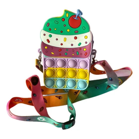 Bandolero Cartera Pop It De Silicón Para Niñas