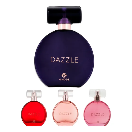 Perfume Feminino Dazzle Hinode - Escolha Sua Fragrância Favorita - 60ml - Dazzle, Dazzle Fucsia, Dazzle Color Vermelho & Dazzle Champagne.