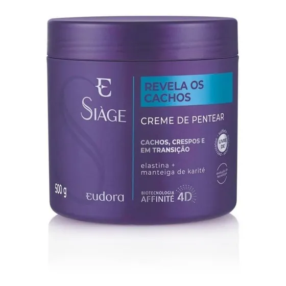 Eudora Siáge Creme De Pentear Revela Os Cachos 500g