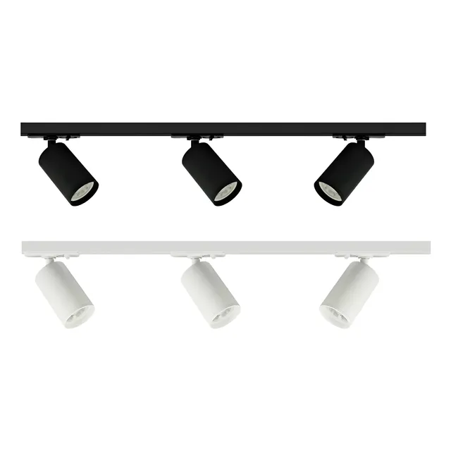 Luminaria Riel 1 Metro Con 3 Spot Led 9w C/u Incluidos 