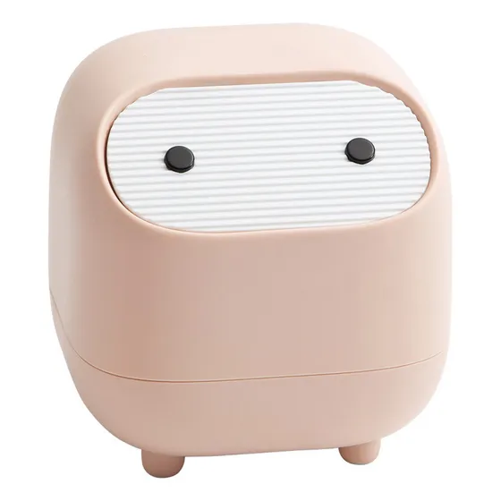 Cubo De Basura Pequeño De Escritorio Con Dibujos Animados Mu