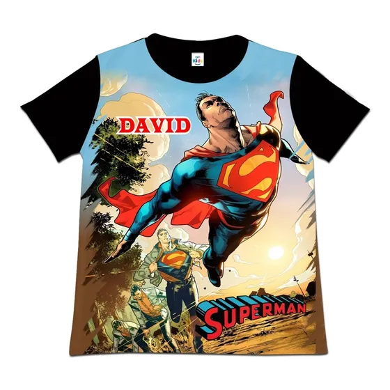 Franela Camisa Niño Superman En Poliester