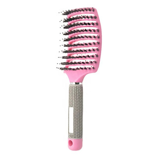 Cepillo Curvo Desenredante Peine De Calor Rosa Cepillo Curvo Desenredante Peine De Calor Rosa
