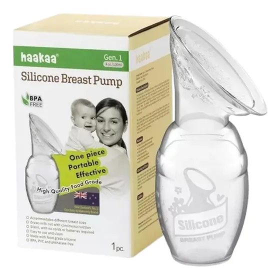 Haakaa Bomba De Leche Manual Con Pezón De Silicona
