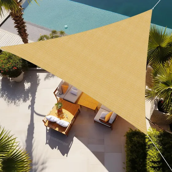 Shade&beyond - Parasol Triangular Para Patio, Cesped, Jardin