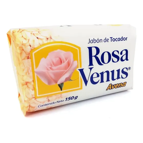 Jabón Barra Rosa Venus Avena 150g