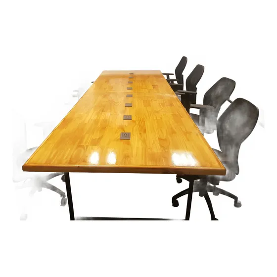Mesa De Trabajo Coworking Reunión 250 X 120  Con Inst Eléctr