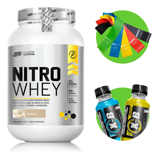 Nitro Whey 1.1kg Vainilla + Regalo 01