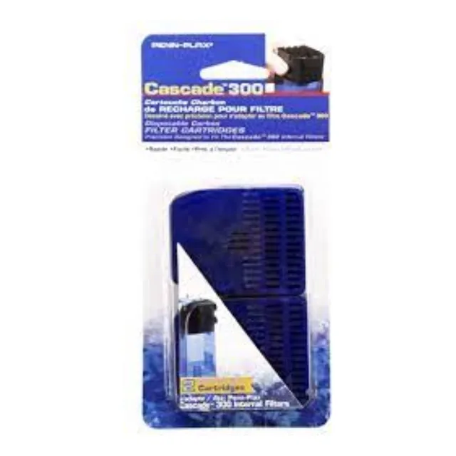 Penn Plax Carbon Cartucho Filtro Interno Cascade 300