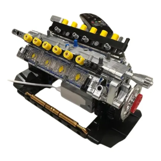 Bloco De Montar Miniatura Motor V8 Para Decoração 692 Peças