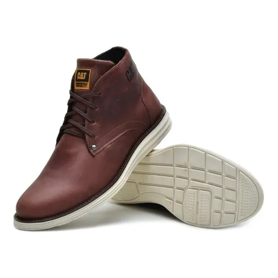 Bota Cat Caterpillar Social - Casual En Cuero