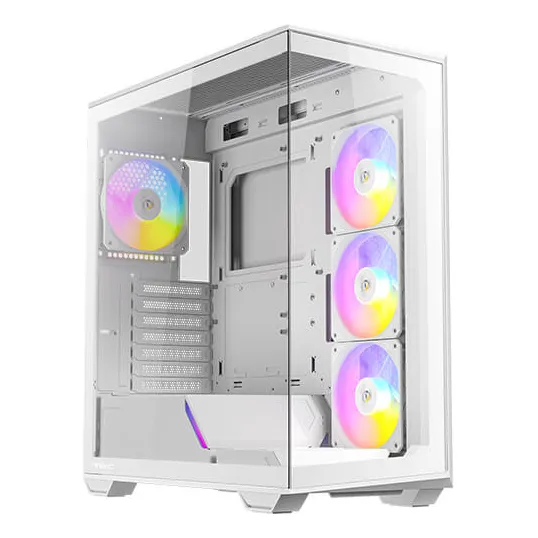 Gabinete Gamer Antec C3 Argb White 4x120mm Argb Fans Color Blanco