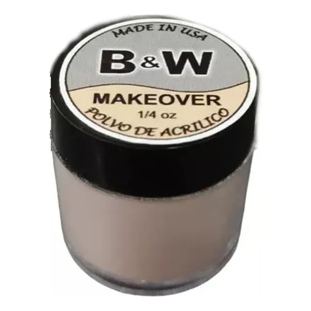 Makeover Plovo Acrilico 1/2 Oz X 2unid Black&white