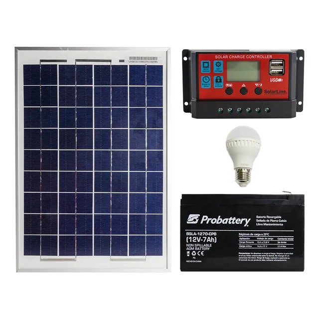 Kit Energïa Solar P/ Corte De Luz Iluminacion + Celular