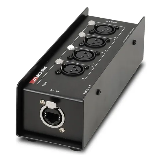 Splitter Caja De Conexión 4ch Xlr Para Cable Red Mbox 4 Hemb