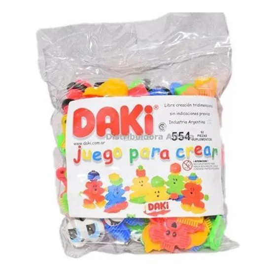 Daki Encastre Bloques 92 Piezas Suplementos Codigo 554 Crear