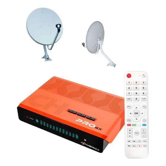 Combo Tv Satelital Deco Champions Gxpro Hd + Antena 60cm Lnb