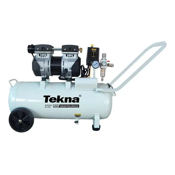 Compressor Odontológico Isento Óleo Tekna 35l 6.4pés 220v