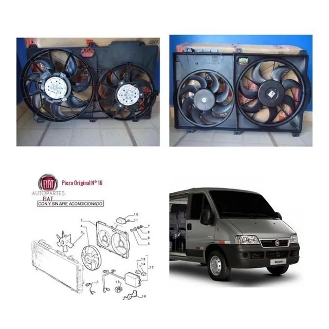 Electro Ventiladores Completos Fiat Ducato 2.8cc Originales 