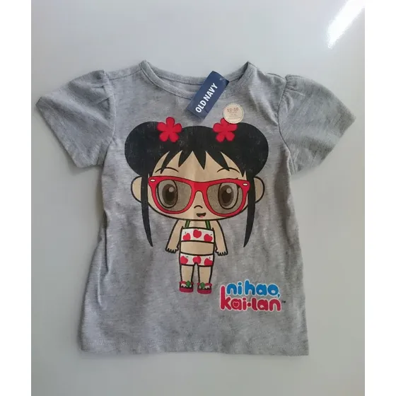 Franela Old Navy Original Para Niña De 12 A 18 Meses