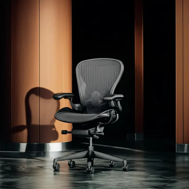 Silla de escritorio Herman Miller Aeron ergonómica carbon