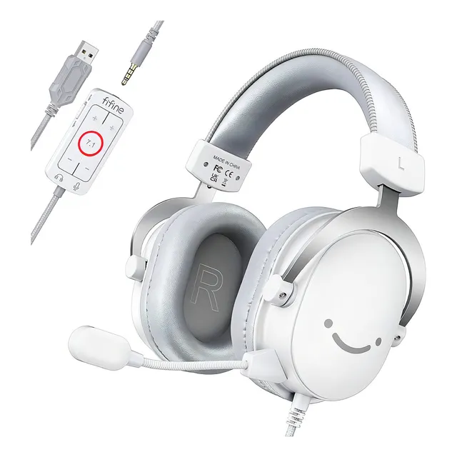Auricular Fifine H9 White Color Blanco Blanco