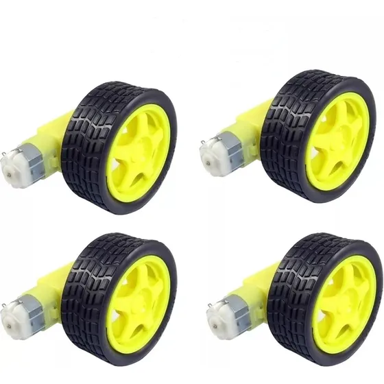 Kit De Rueda Llanta Para Robótica Motorreductor Electrónica