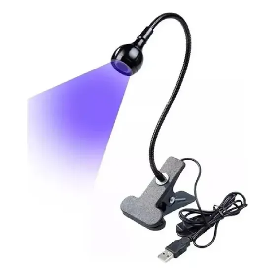 Mini Lampara Led-uv De Clip - Press On - Clip Uv Lampara