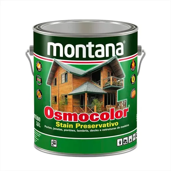 Stain Osmocolor Castanho Deck Triplo Filtro Solar 3,6 Litros