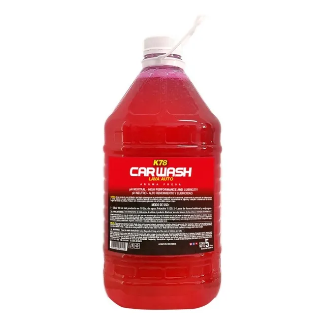 K78 Car Wash Shampoo Lava Autos Ph Neutro 5 Litros