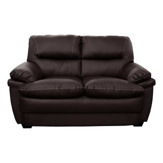 Sillon - Sofa - Living - 2 Cuerpos - 160x096x092 - Andrea Color Chocolate Diseño de la tela Liso
