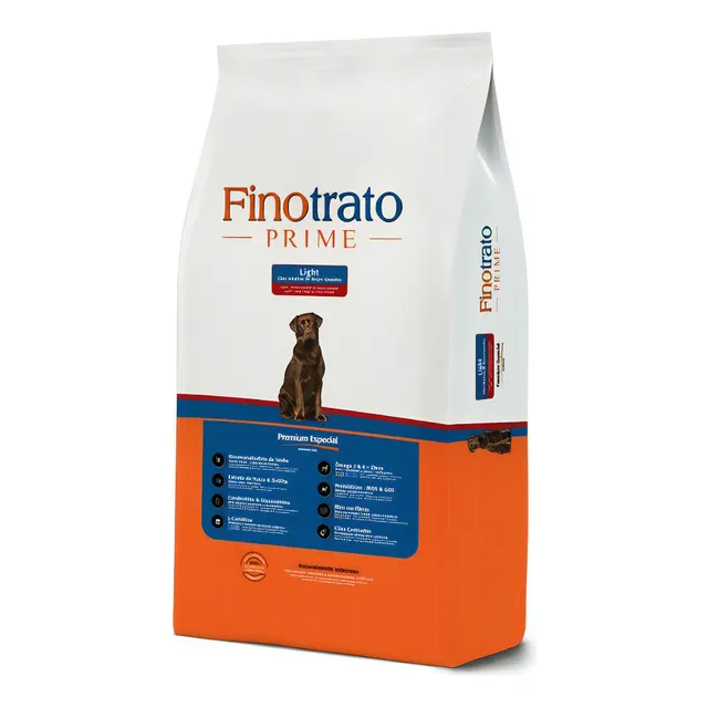 Pienso ligero Finotrate para perros adultos de razas grandes, 15 kg