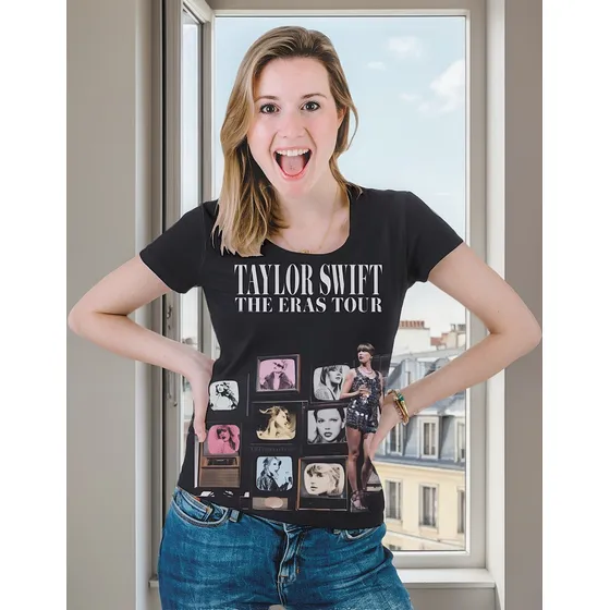 Baby Look Taylor Swift The Eras Tour Midnight Camiseta Roupa