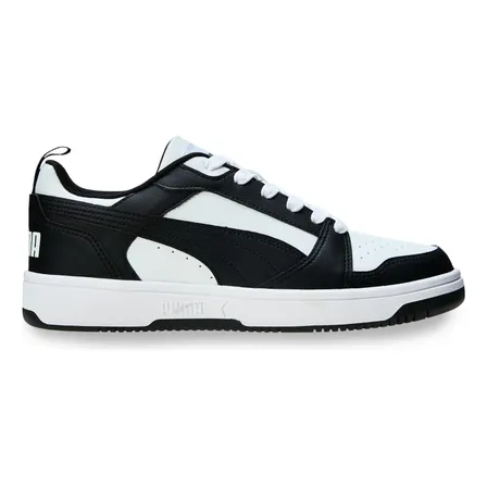 Tênis Casual Masculino Rebound V6 Low Puma Puma White-puma Black-puma White Lisa 42 Br