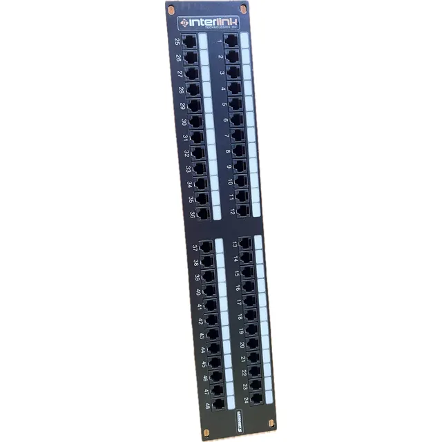 Patch Panel Interlink Wiremold Cat5 48 Puertos Cmb-500
