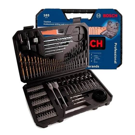 Set Para Taladrar Bosch 103 Piezas