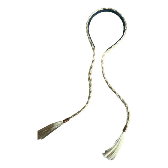 Tiara Arco Com Trança Longa Sintética Para Cabelo 