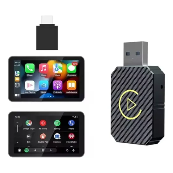 Adaptador Inalámbrico Carplay Android Auto 2 En 1 Ai Box
