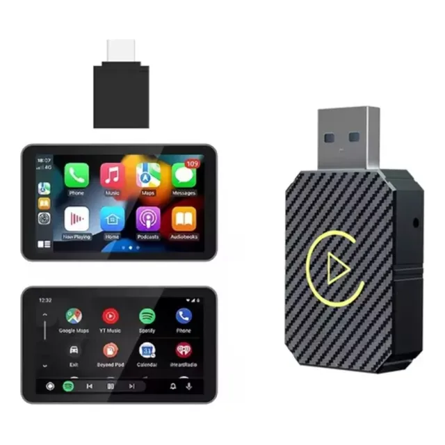 Adaptador Inalámbrico Carplay Android Auto 2 En 1 Ai Box