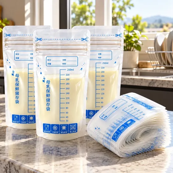 Pack 60 Bolsas Para Leche Materna - Almacenar 250 Ml