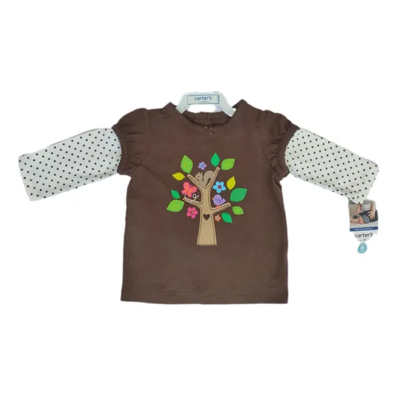 Camisa Blusa Bordada Marca Carters's Niña 6 Meses Y Mas