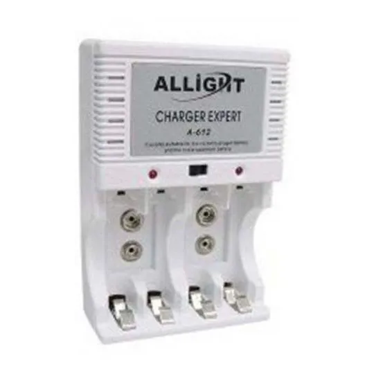Carregador De Pilha Aa/aaa/bateria 9v Cor Branca