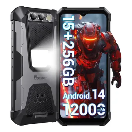 Cat B10 Fossibot F106 Pro 4g 15gb 256gb Nfc Prova Agua Dual Preto