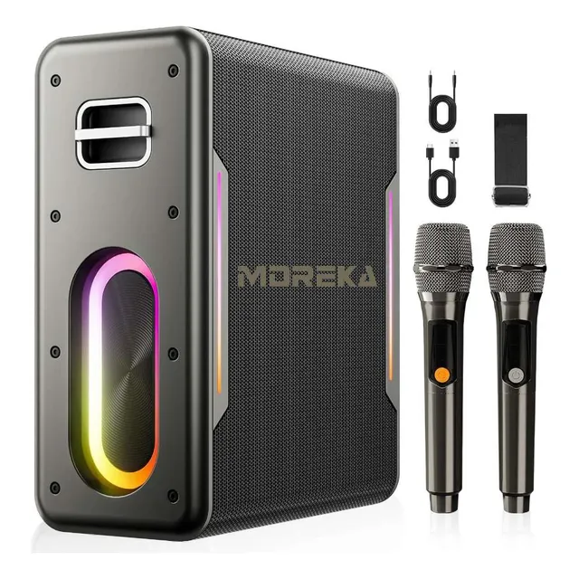 Bocina Moreka A29 80w 6000mah Waterproof 2 Microfonos