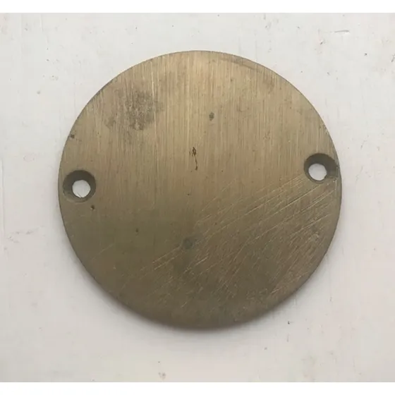 Tapa Ciega Rejilla Redonda Centro Piso De Bronce