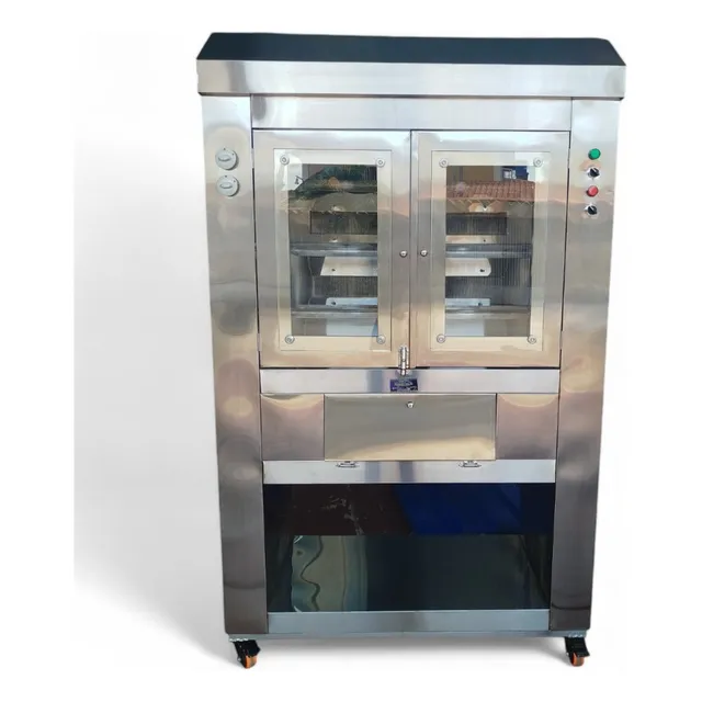 Horno Asador De Pollos Industrial A Gas En Acero Inoxidable
