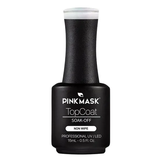 Esmalte Para Uñas Gel Top Sellador Transparente Pink Mask Color Top Transparente