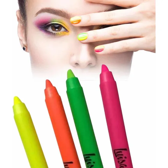 Kit De Lápis Delineador Neon A Prova D´água Luisance 4 Und