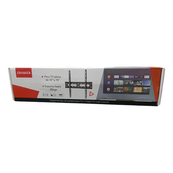 Base Soporte De Pared Para Tv Plano 32a70 Pulgadas 45kg Aiwa